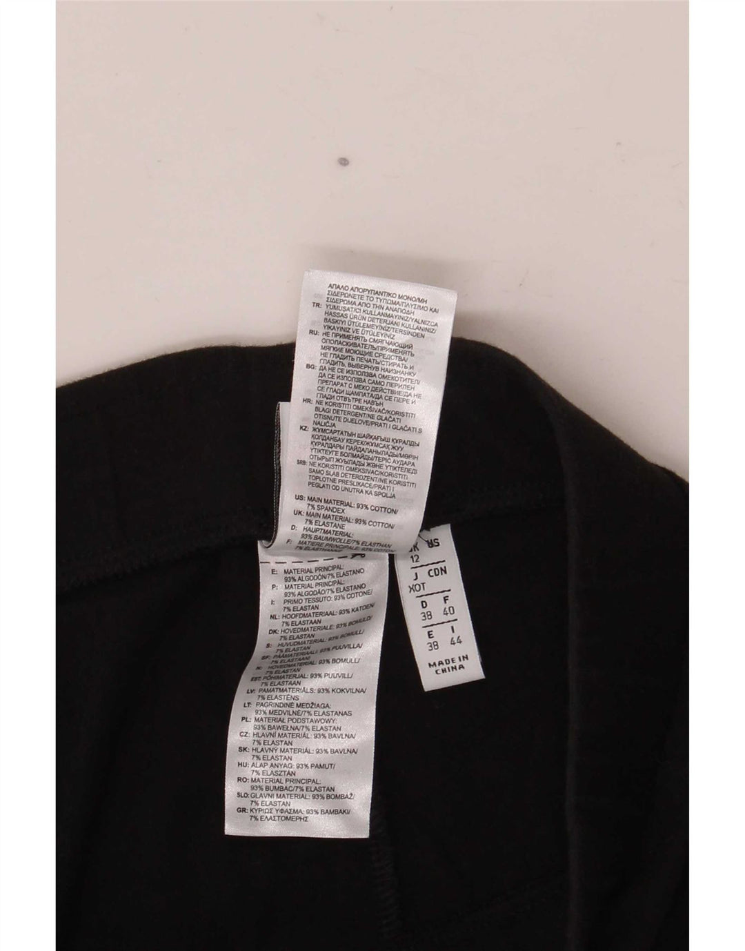 Leggings grafic Adidas pentru femei UK 12, bumbac mediu negru