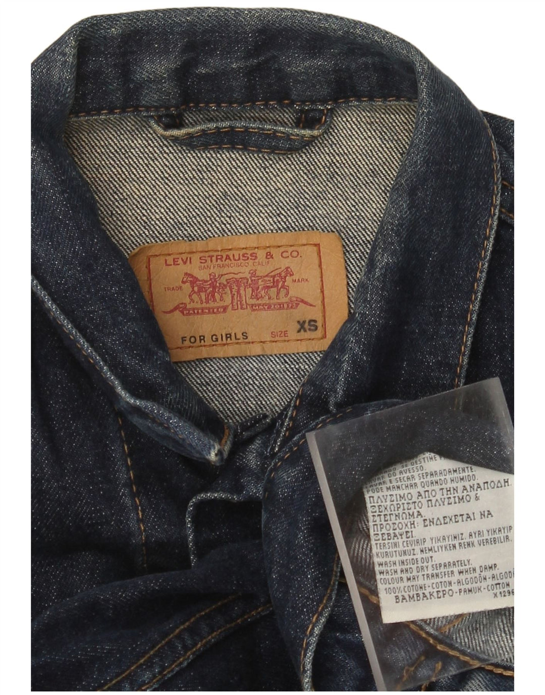 Geaca Levi's Fete Denim 7-8 Ani XS Bumbac Bleumarin