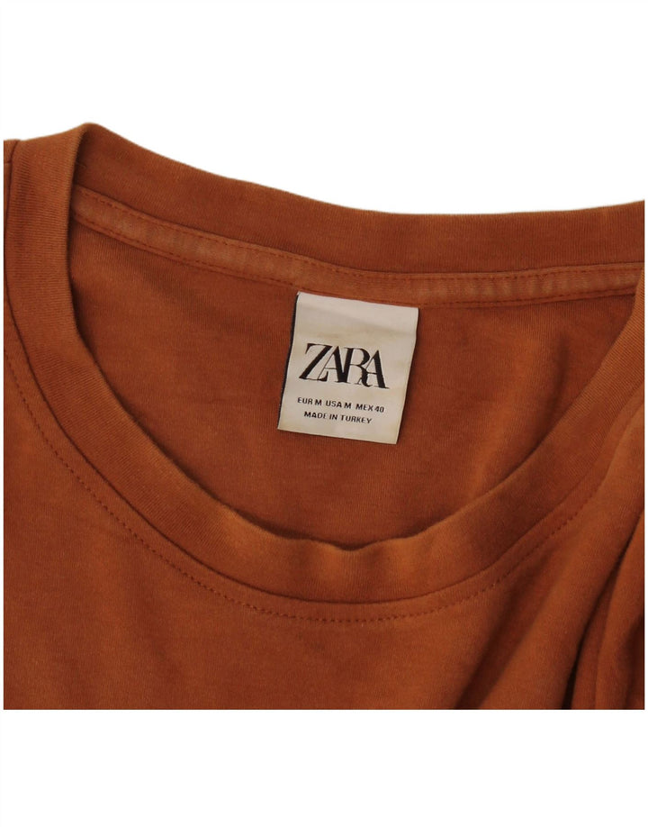Tricou pentru bărbați Zara Top Maro Mediu