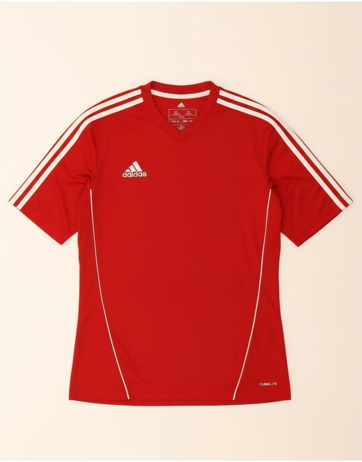 Tricou Adidas Climalite pentru bărbați Top mic poliester roșu