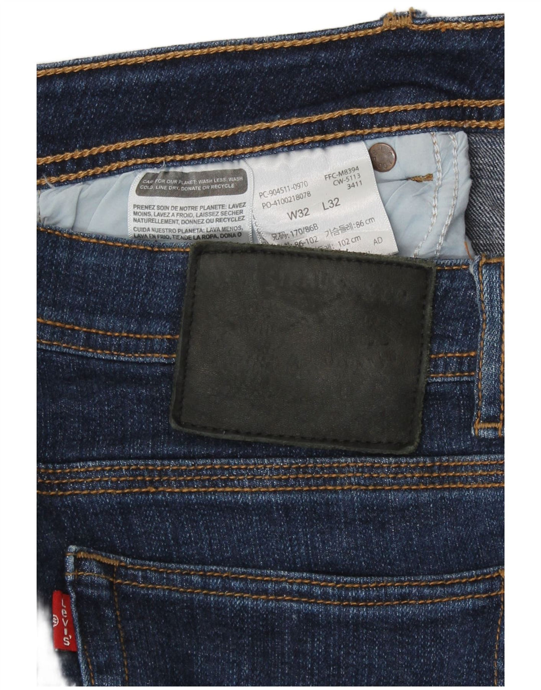 Blugi pentru bărbați Levi's Slim W32 L27 Bumbac bleumarin