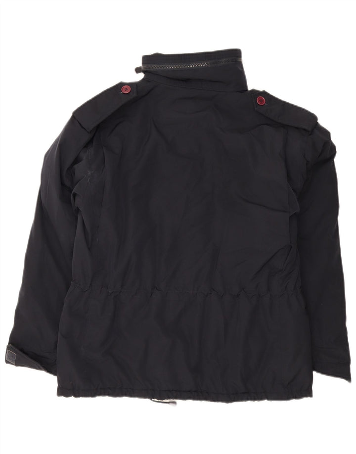 Alberto Aspesi Jachetă militară căptușită pentru bărbați UK 36 Small Black