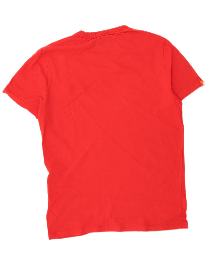 Tricou Superdry pentru bărbați Top din bumbac roșu mediu