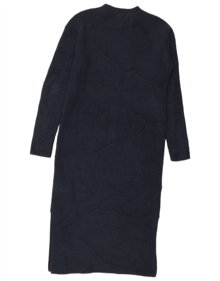 Rochie pulover cu mânecă lungă pentru femei Marks & Spencer, poliester bleumarin mic