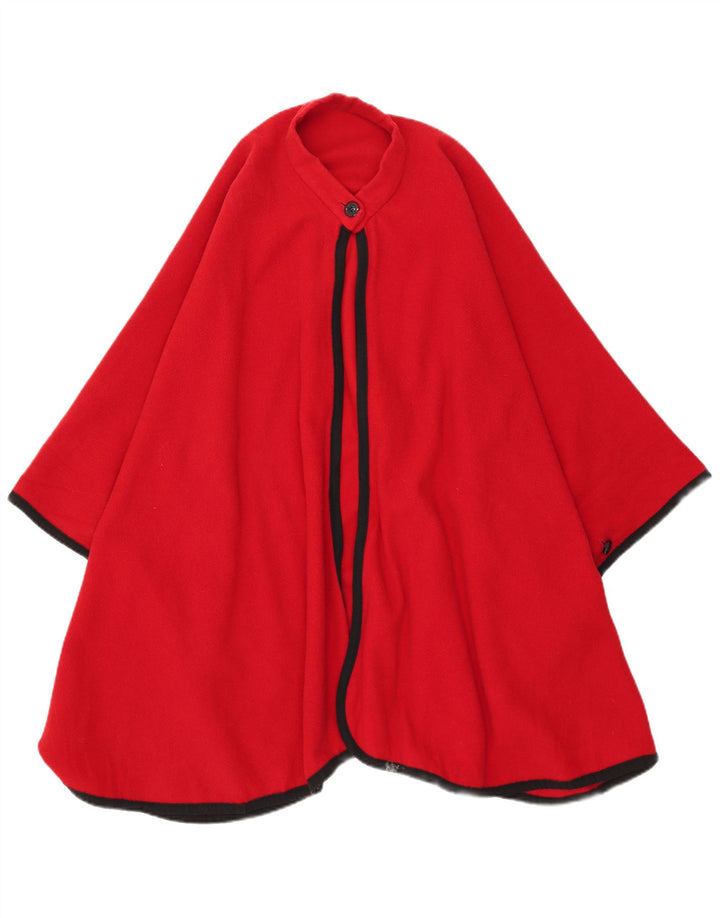 Manta Poncho Vintage pentru Dama Marime Unia Rosie
