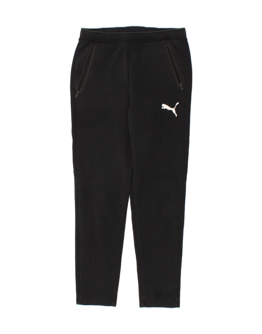 PUMA Womens Graphic Tracksuit Trousers UK 10 Small Black Vintage Puma and Second-Hand Puma from Messina Hembry 