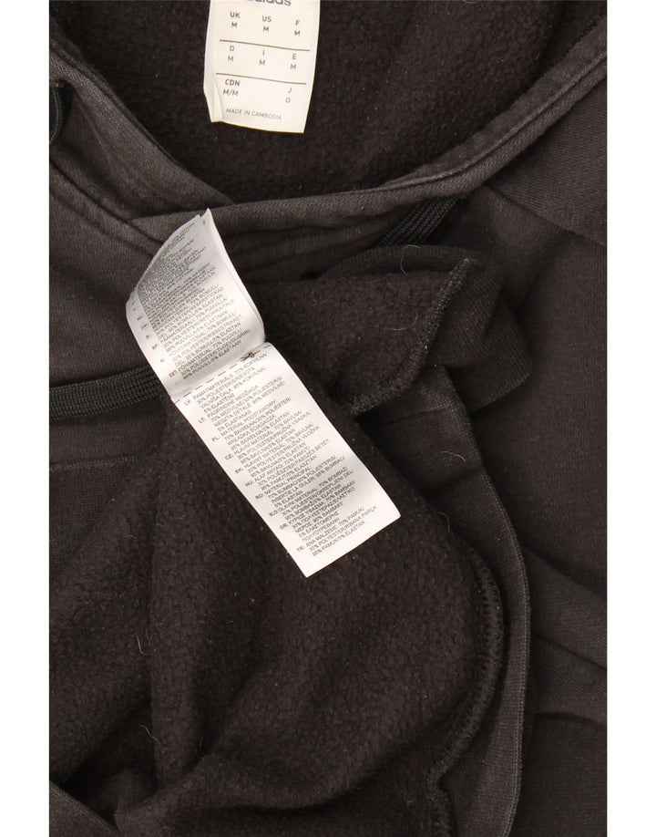 Pulover Adidas pentru bărbați, bumbac mediu negru