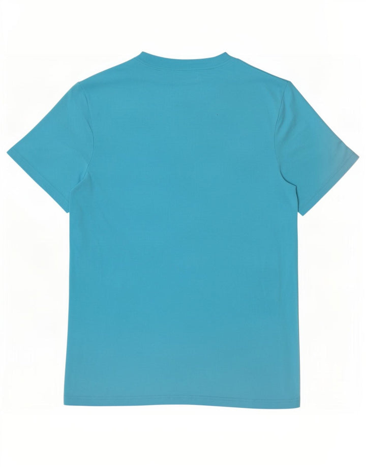 Tricou grafic pentru bărbați Adidas Top, bumbac albastru mediu