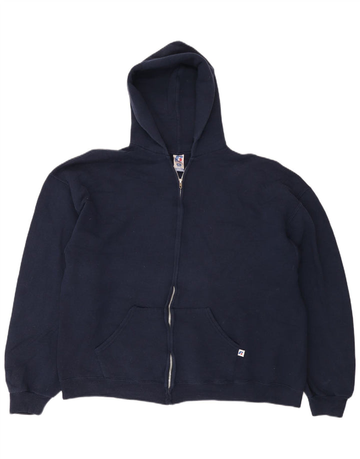 RUSSELL ATHLETIC Pulover Dri-Power, cu fermoar, pentru femei, Marea Britanie 18, XL, bleumarin