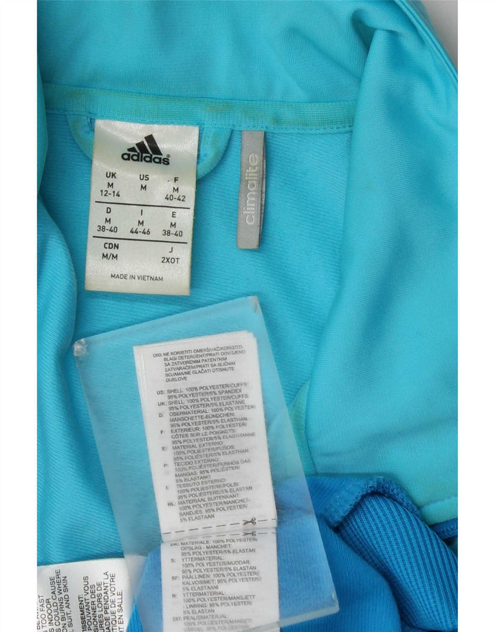 Jachetă de top pentru trening Climalite Adidas pentru femei UK 12/14 Medium Blue
