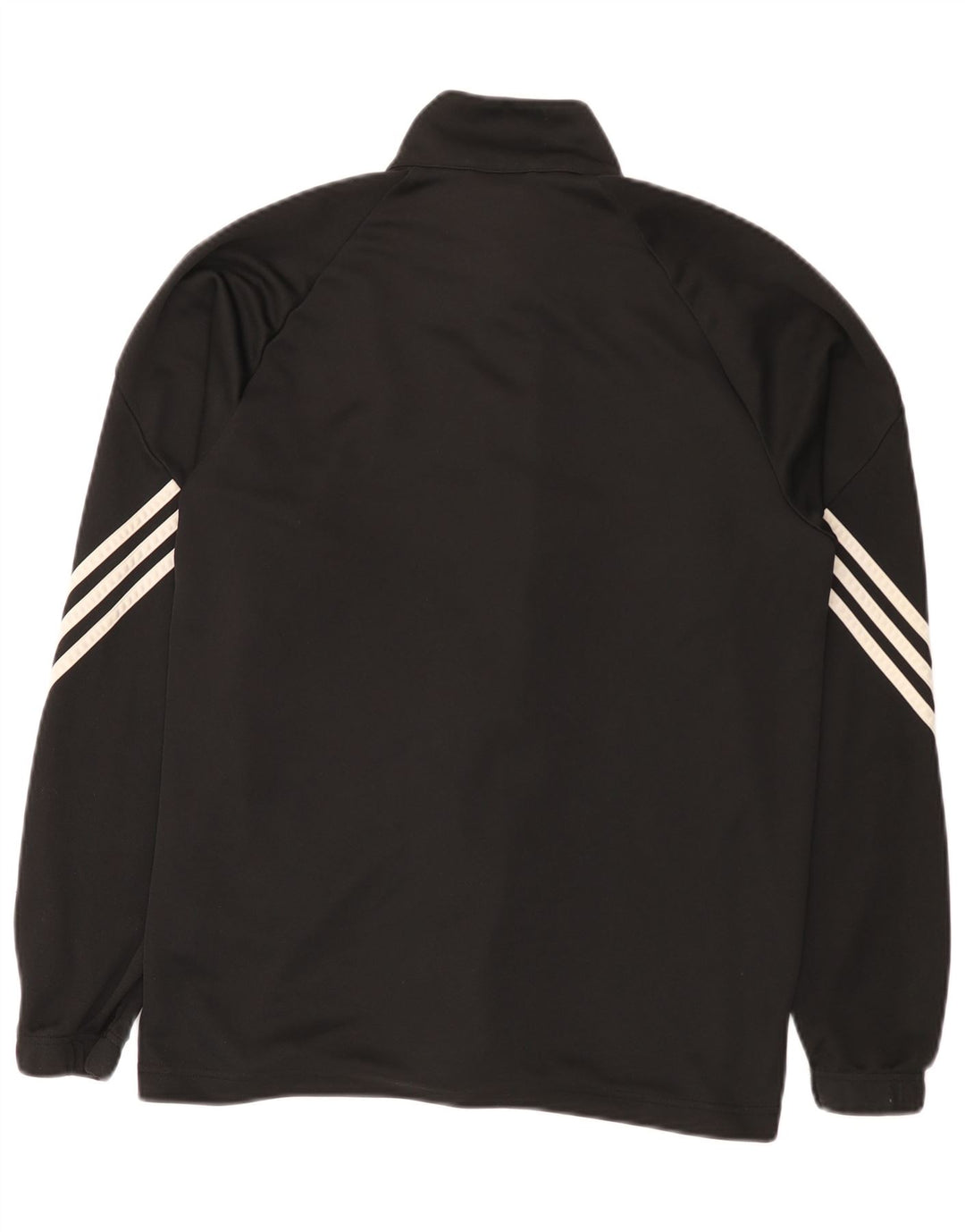 Jachetă de top pentru trening Adidas Climalite pentru bărbați, poliester mediu negru