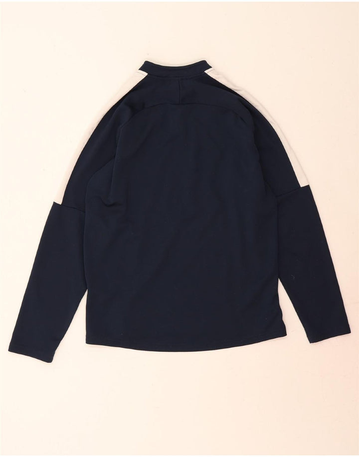 NIKE Boys Dri Fit Pullover Tracksuit Top 13-14 Years XL Navy Blue Vintage Nike and Second-Hand Nike from Messina Hembry 