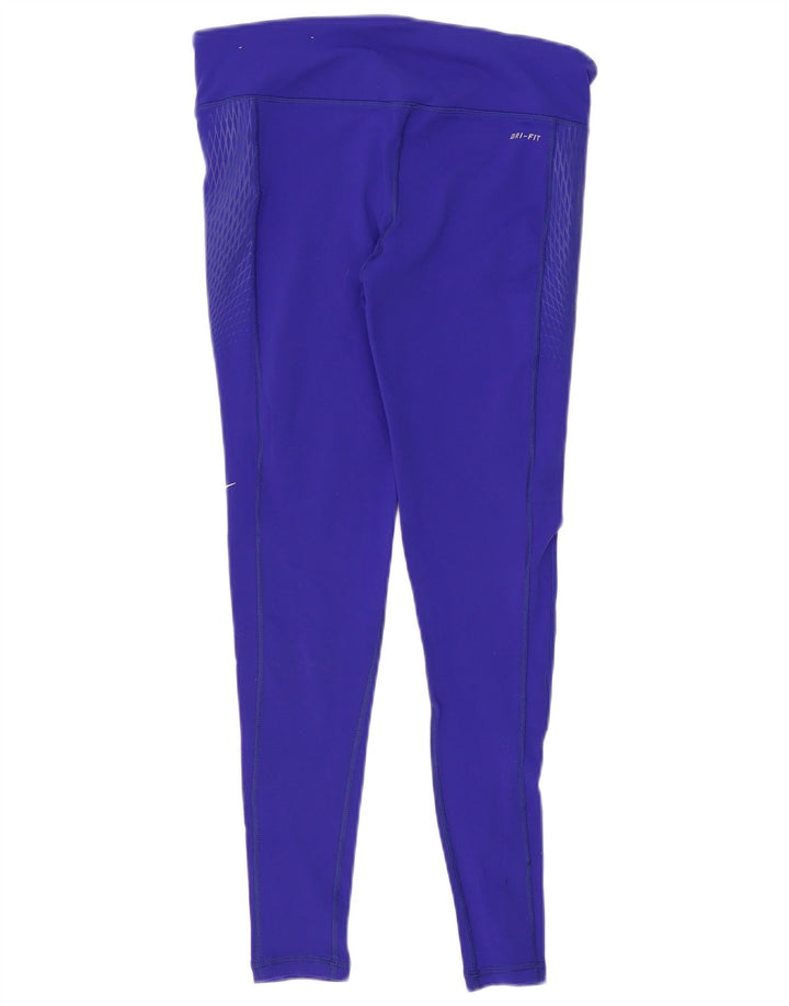Leggings Dri Fit NIKE pentru femei UK 14, nailon violet mediu