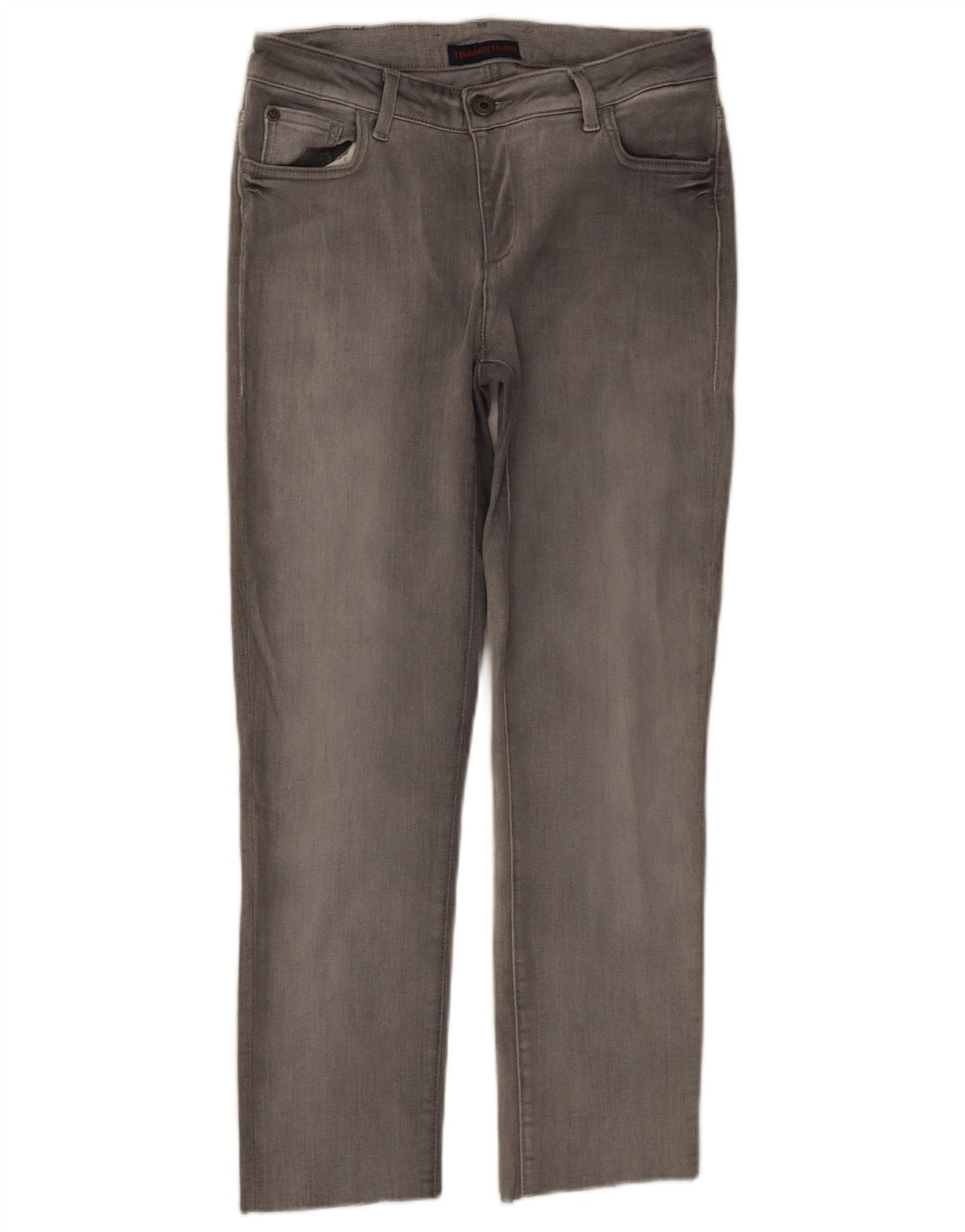 TRUSSARDI Blugi drepti pentru femei W27 L25 bumbac gri