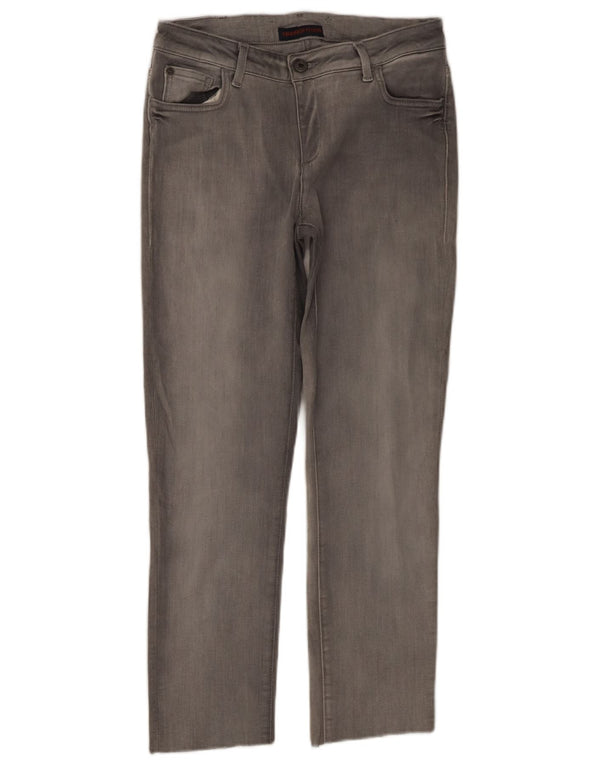 TRUSSARDI Blugi drepti pentru femei W27 L25 bumbac gri