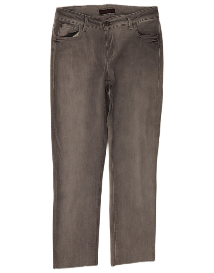 TRUSSARDI Blugi drepti pentru femei W27 L25 bumbac gri