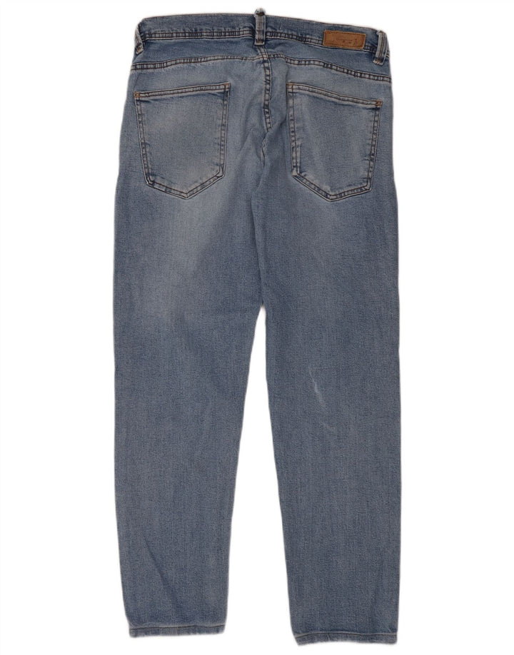 Blugi slim pentru bărbați Zara EU 44 Large W34 L30 Albastru