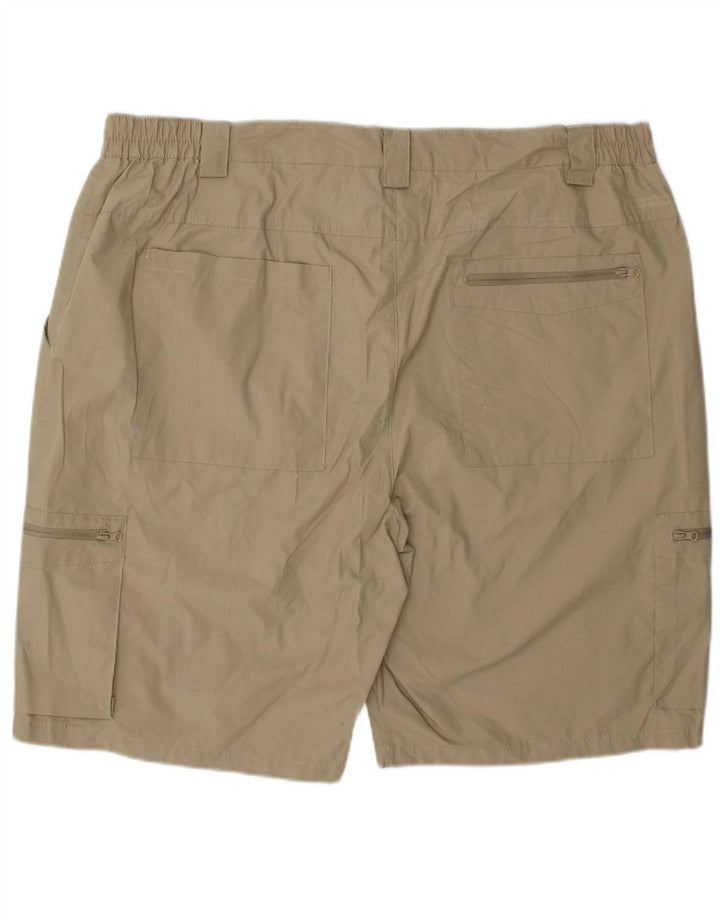 MOUNTAIN WAREHOUSE Mens Cargo Shorts W40 XL Beige Polyester