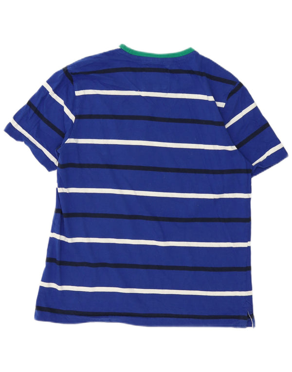 Crew Clothing Tricou pentru femei Top UK 14 Mare Bumbac cu dungi albastre