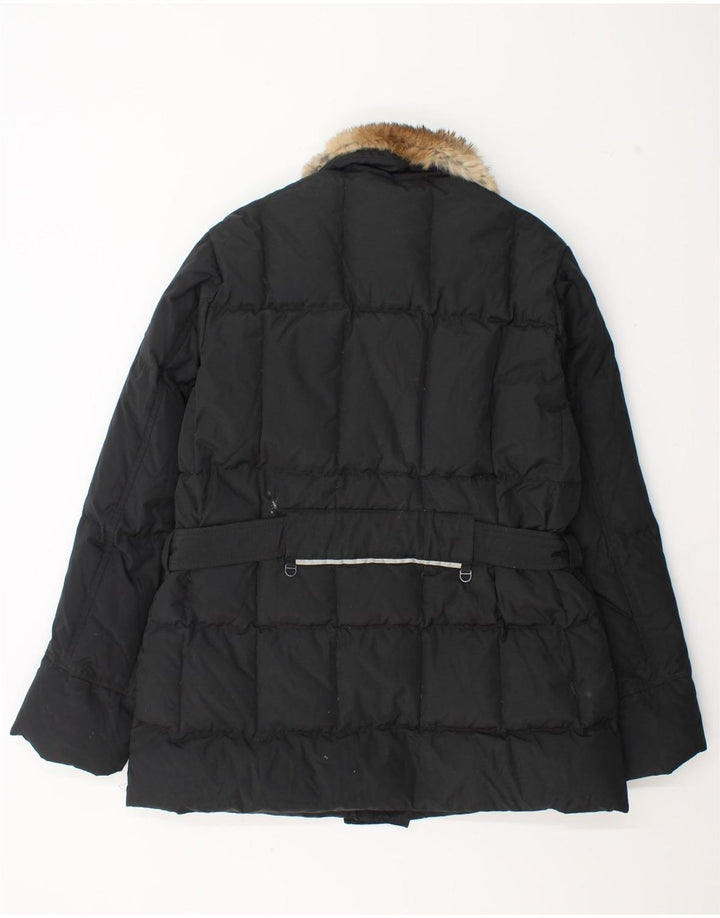 Jachetă căptușită Vintage pentru femei IT 48 XL Poliamidă neagră