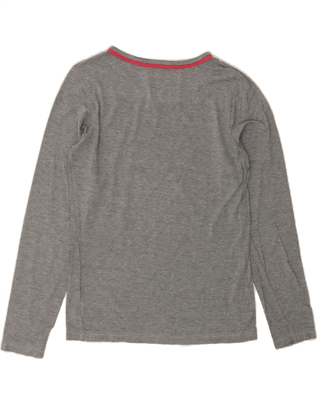NIKE Womens Graphic Top Long Sleeve UK 10/12 Medium Grey Cotton Vintage Nike and Second-Hand Nike from Messina Hembry 
