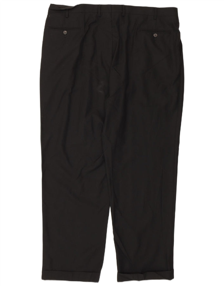 Pantaloni de costum pentru bărbați Izod L42 L32 Poliester negru