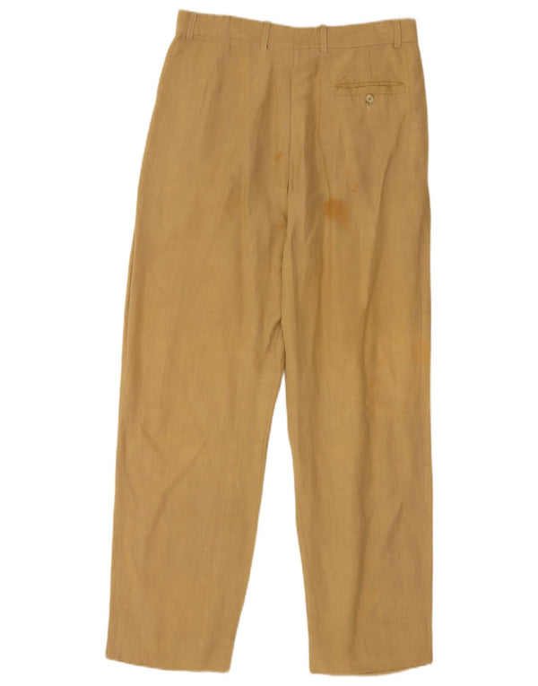 Pantaloni chino vintage pentru bărbați IT 46 Small L30 L29 Kaki In