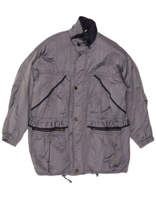 SKILA Mens Windbreaker Jacket UK 46 3XL Blue Acrylic