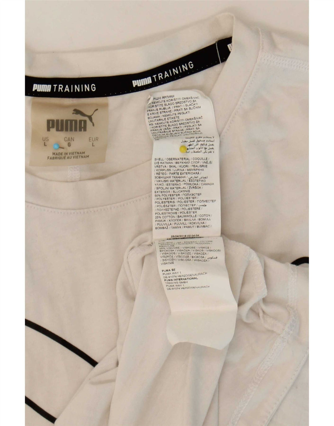 Tricou grafic Puma pentru femei Top UK 16 Poliester alb mare