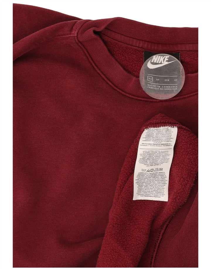 Pulover NIKE pentru bărbați XS Bumbac Burgundy