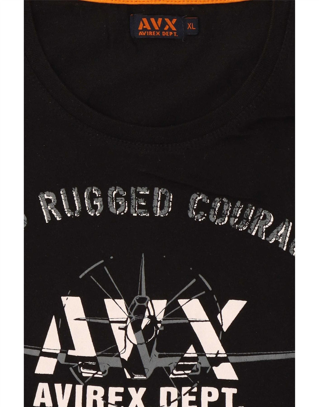 Tricou grafic pentru bărbați Avirex Top XL Negru