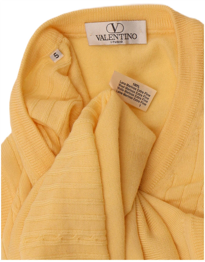 Vesta pentru bărbați Valentino Tank Top Mare Lână Merinos galbenă