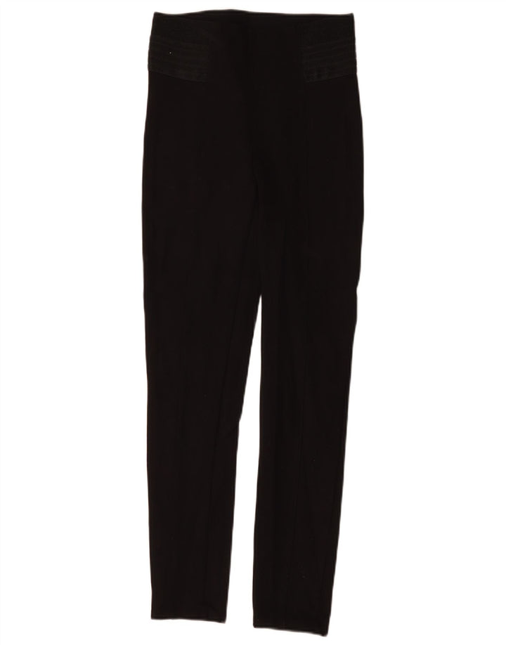 Pantaloni casual slim pentru femei Zara Mici L26 L28 Polietilenă neagră