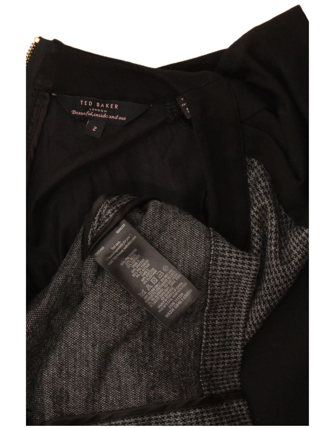 Rochie bodycon pentru femei Ted Baker Mărimea 2 mică, negru, poliester color bloc