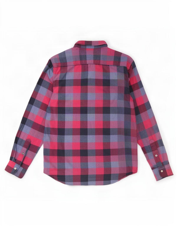 Cămașă Hollister pentru bărbați 2XL, bumbac roșu cu carouri