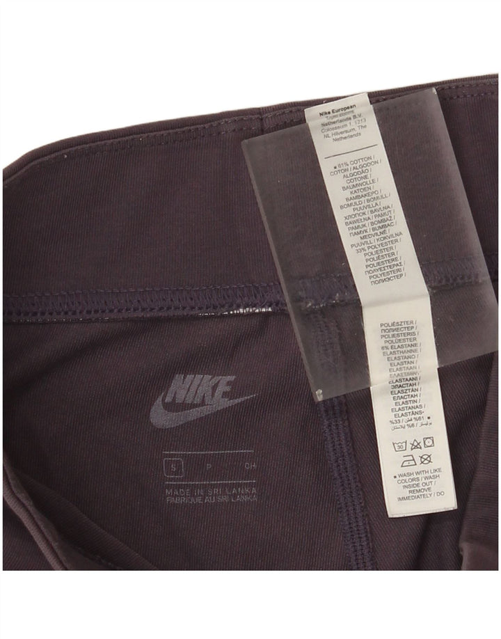 Leggings pentru femei Nike UK 10 mic violet din bumbac