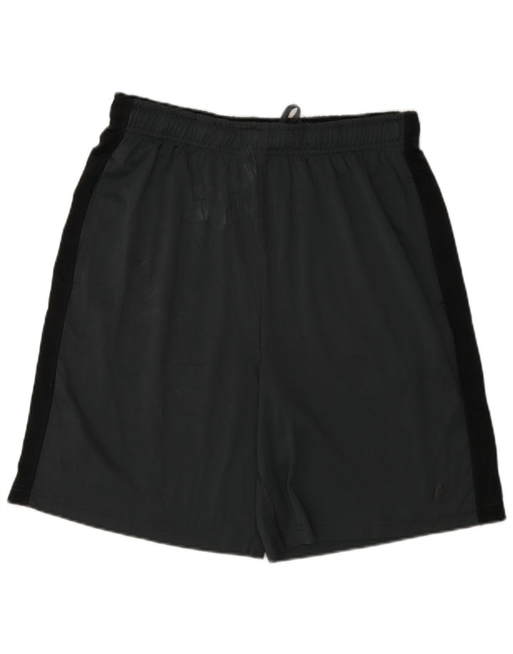 Pantaloni scurți sport Russell Athletic pentru bărbați, gri mediu, poliester color bloc