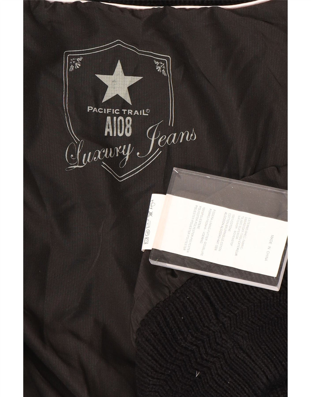 Pulover cardigan pentru bărbați Pacific Trail, bumbac mediu negru