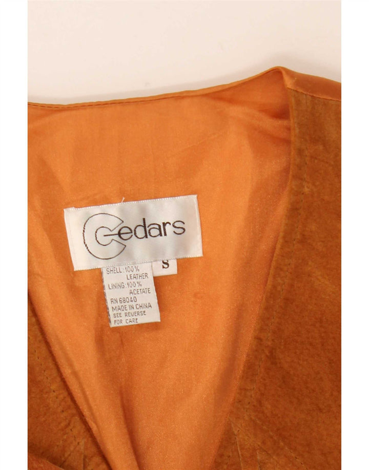 Vestă Western Suede Femei Cedars UK 10 Small Beige Piele