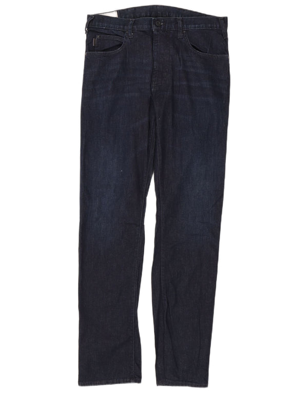 Blugi subțiri pentru bărbați Emporio Armani L31 L32 Bumbac bleumarin