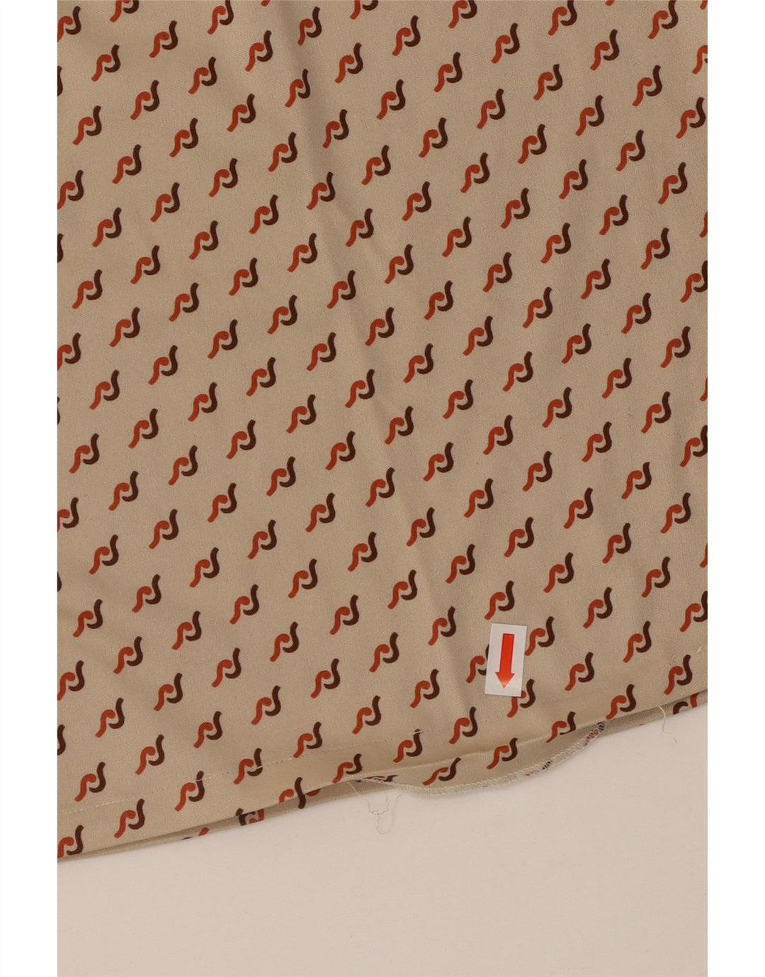 Cămașă pulover pentru femei VINTAGE UK 16 mare, bej, geometrică