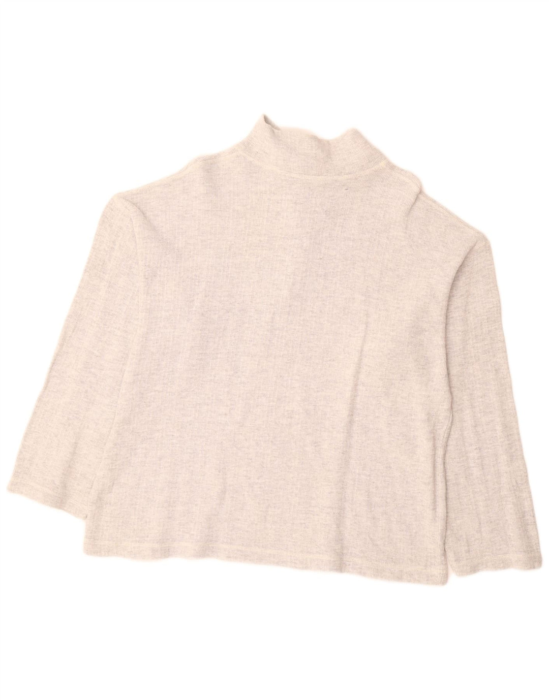 Pulover pentru femei VINTAGE cu fermoar și gât UK 18 XL gri