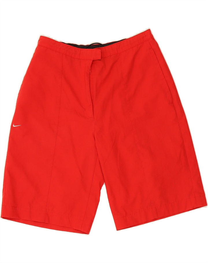 NIKE Womens Swimming Shorts US 12/14 Large  Red Polyester Vintage Nike and Second-Hand Nike from Messina Hembry 