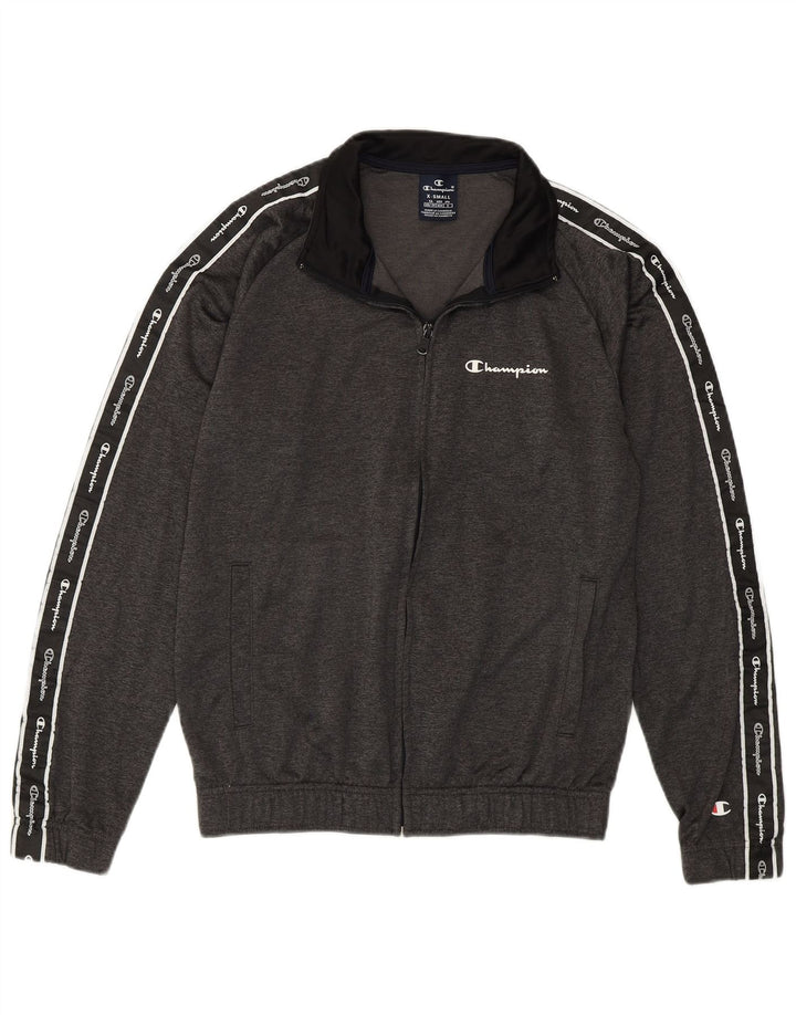 Jachetă de top pentru trening pentru bărbați Champion XS, gri, poliester color bloc