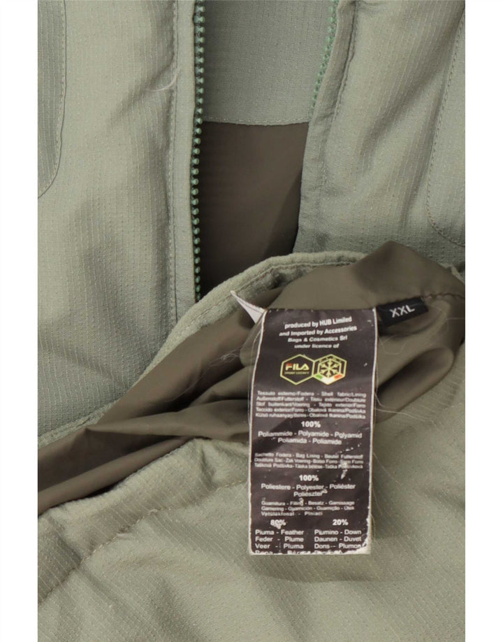 Jachetă căptușită Fila pentru bărbați UK 44 2XL Verde Poliamidă