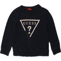 GUESS Girls Graphic Sweatshirt Jumper 3-4 Years Navy Blue | Vintage Guess | Thrift | Second-Hand Guess | Used Clothing | Messina Hembry 