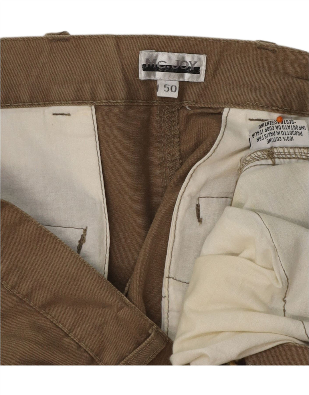 Pantaloni scurți cargo pentru bărbați MC JOY IT 50 Large W38 Beige Bumbac