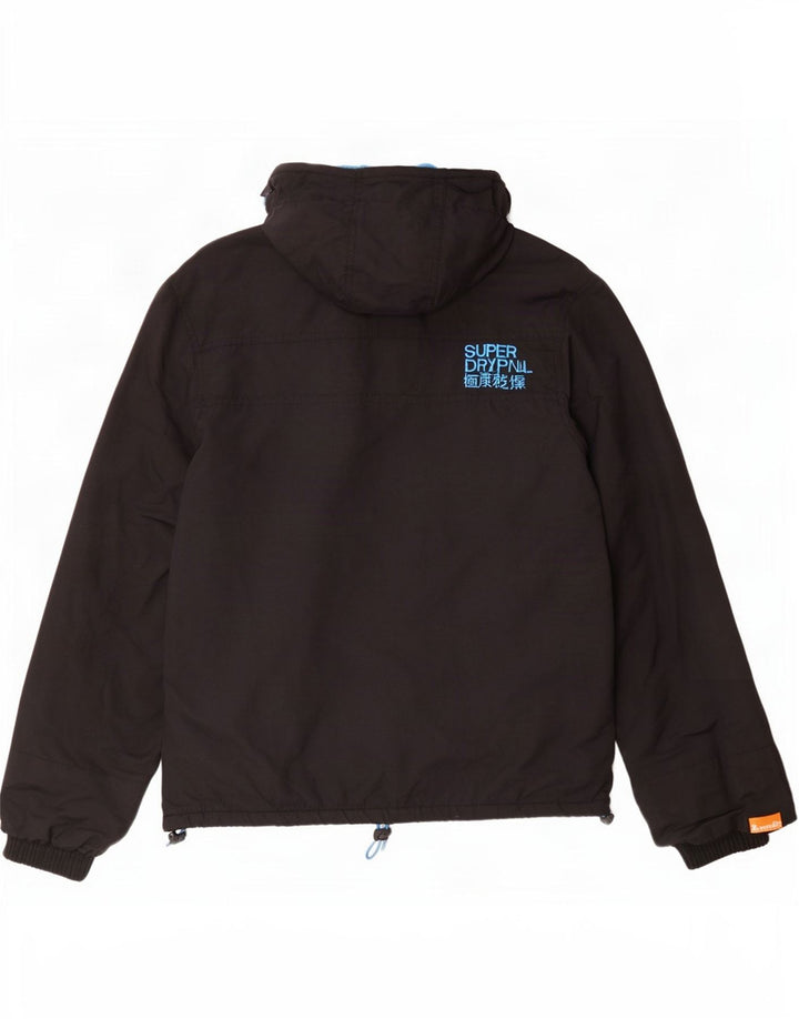 Jachetă Windbreaker cu glugă pentru bărbați Superdry The Windcheater UK 38 Medium Black