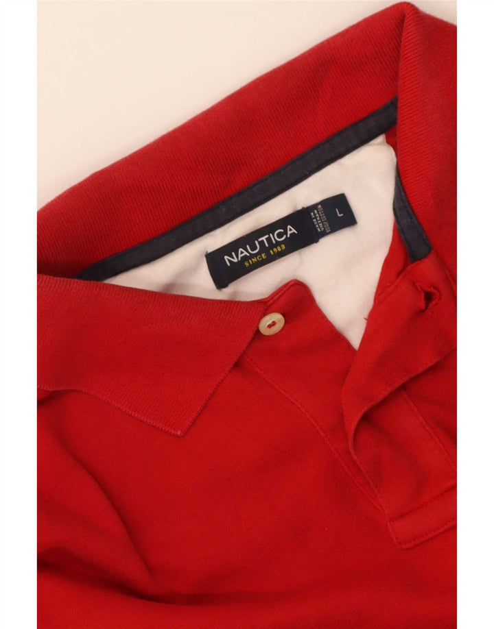 Tricou polo pentru bărbați Nautica, roșu mare