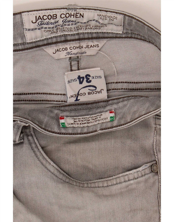 Jacob Cohen blugi slim pentru bărbați W34 L30 bumbac gri